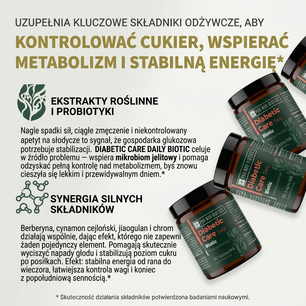 DIABETIC CARE DAILY BIOTIC - poziom cukru pod kontrolą
