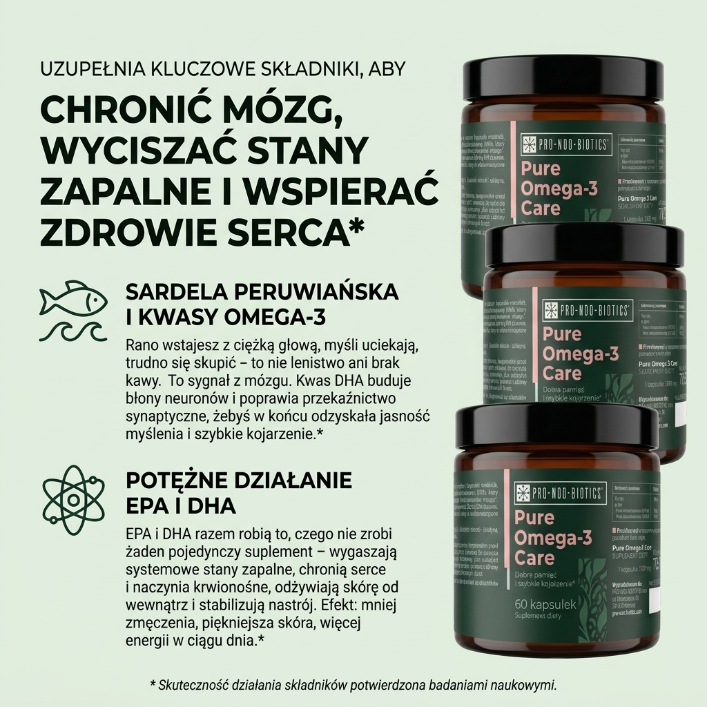 PURE OMEGA-3 CARE - Dobra pamięć i szybkie kojarzenie