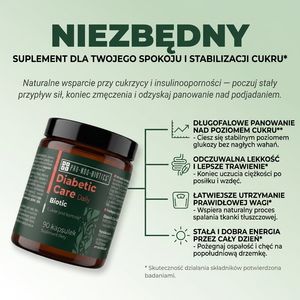 DIABETIC CARE DAILY BIOTIC - poziom cukru pod kontrolą