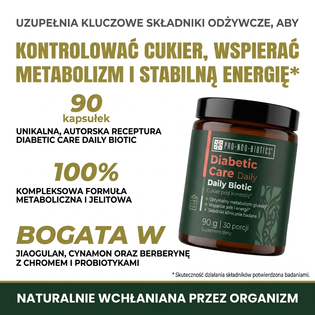 DIABETIC CARE DAILY BIOTIC - poziom cukru pod kontrolą