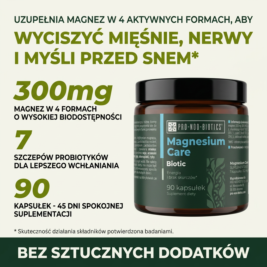 MAGNESIUM CARE BIOTIC  - Energia i brak skurczów
