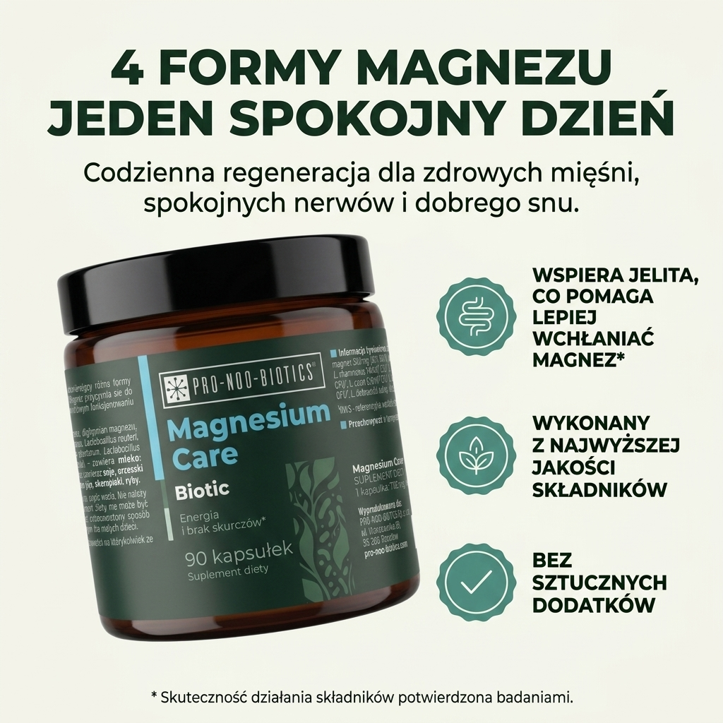 MAGNESIUM CARE BIOTIC  - Energia i brak skurczów