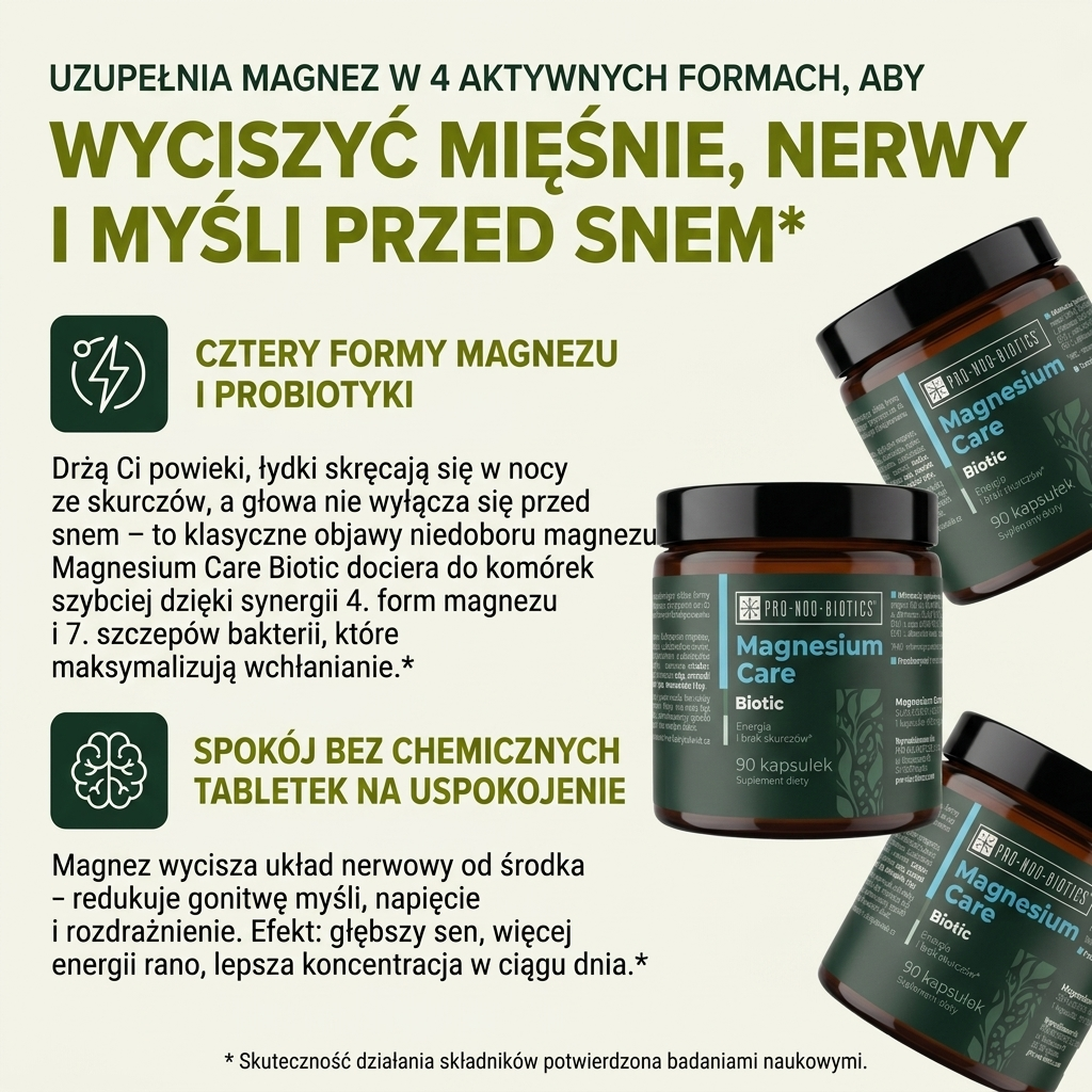 MAGNESIUM CARE BIOTIC  - Energia i brak skurczów
