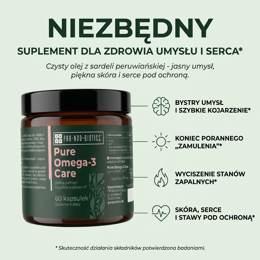 PURE OMEGA-3 CARE  - Dobra pamięć i szybkie kojarzenie