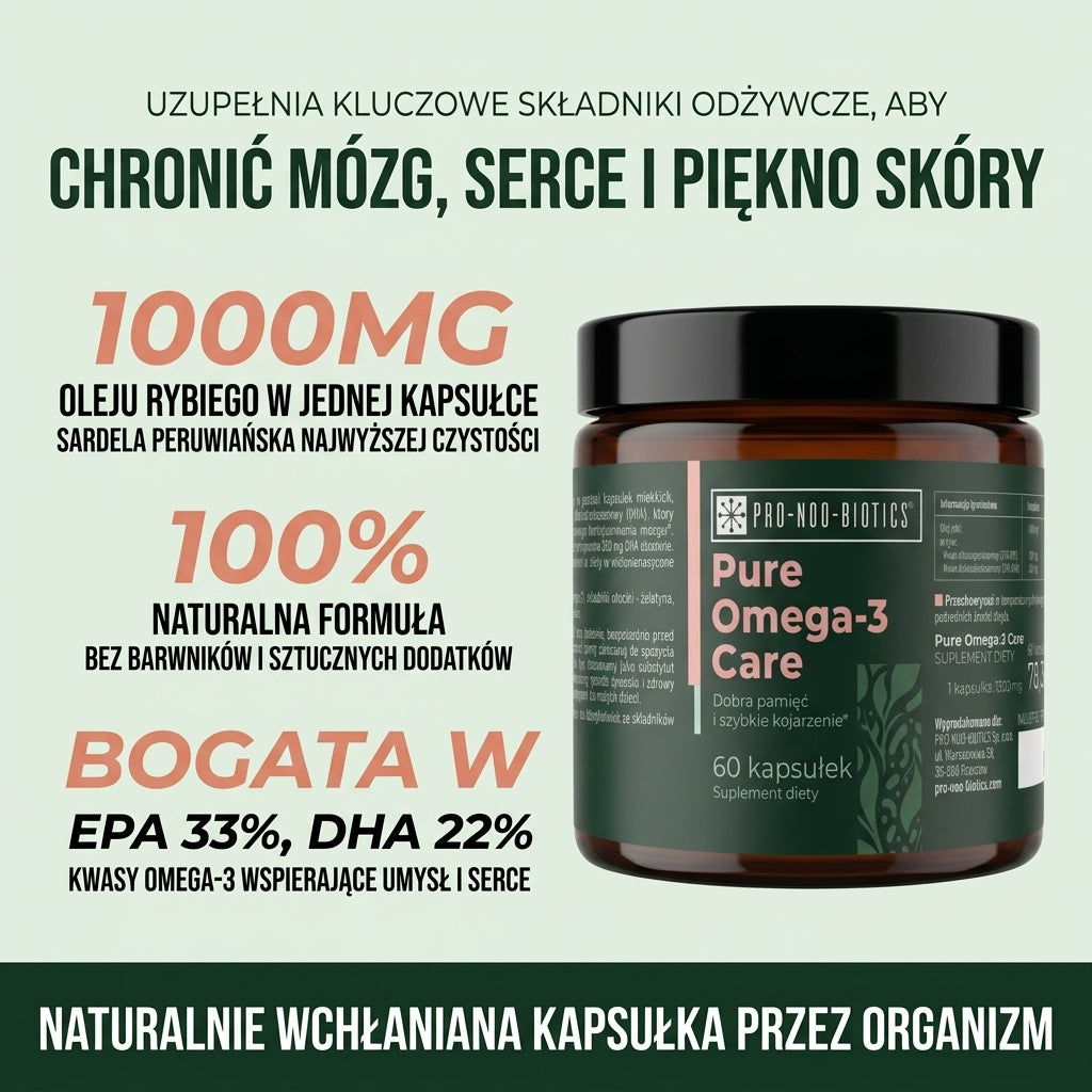 PURE OMEGA-3 CARE  - Dobra pamięć i szybkie kojarzenie