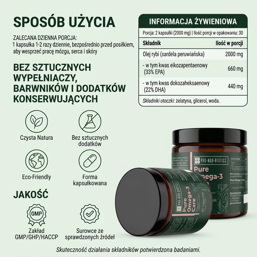 PURE OMEGA-3 CARE  - Dobra pamięć i szybkie kojarzenie