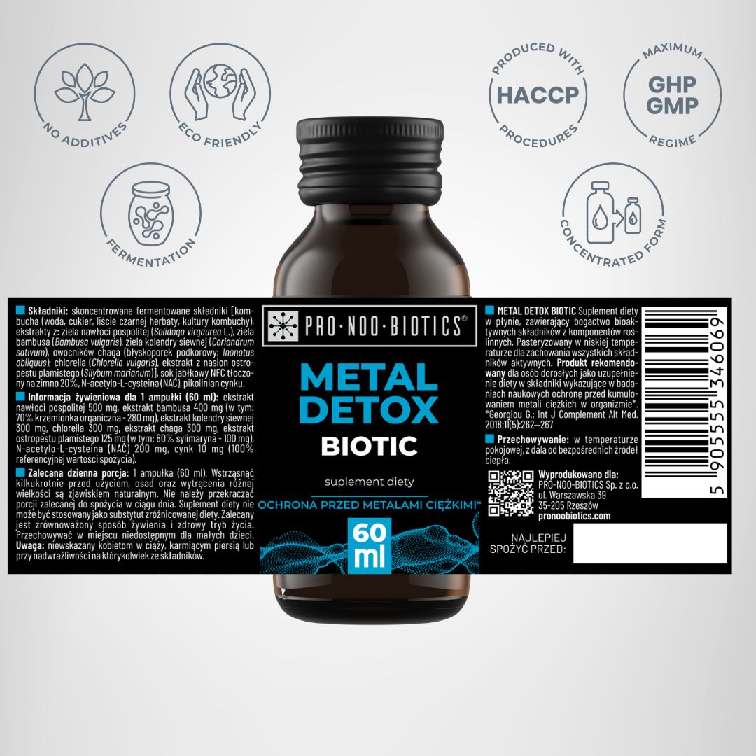 METAL DETOX BIOTIC - detox od metali ciężkich